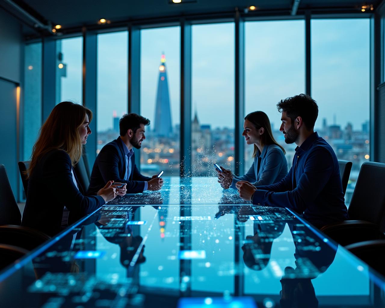 Argus AI team collaborating in a modern London-based technology hub