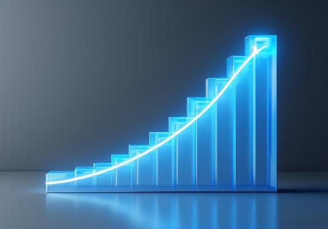 Comparison graph showing descriptive statistics versus predictive forecasting models